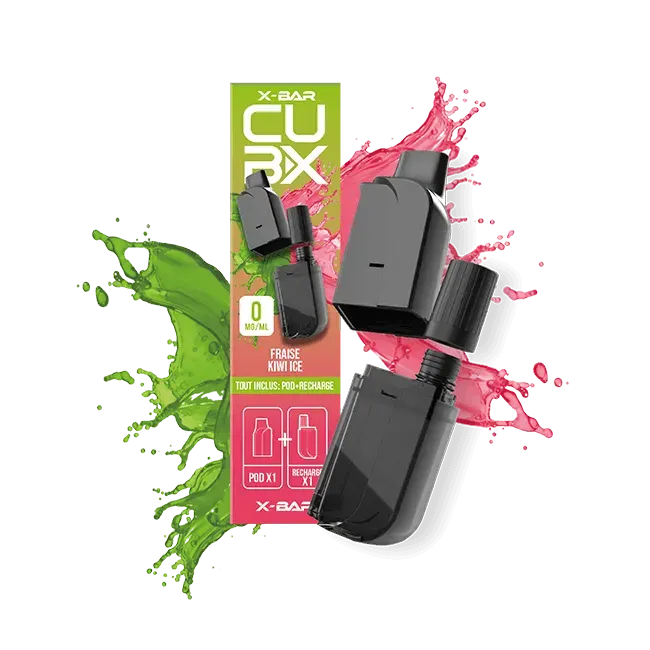 X-Bar CUBX Fraise Kiwi pods 2x11 ml jordbær kiwi