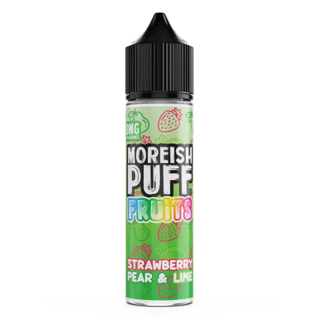 Moreish Puff Fruits Strawberry Pear Lime shortfill 50ml frisk