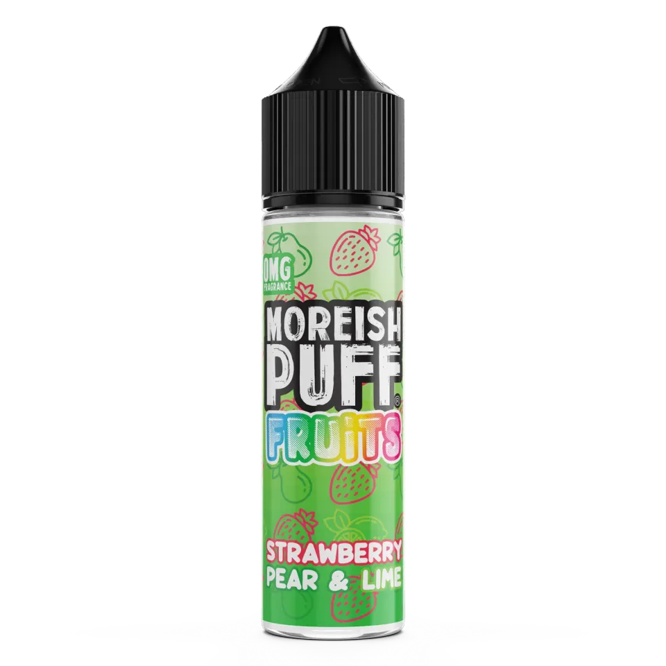 Moreish Puff Fruits Strawberry Pear Lime shortfill 50ml frisk