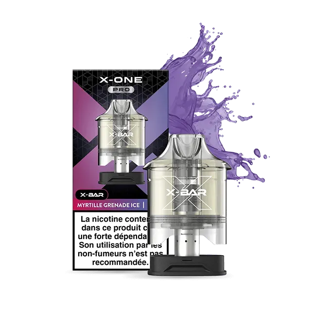 X-Bar X-ONE PRO Pods Blåbær Granateple Ice 12ml
