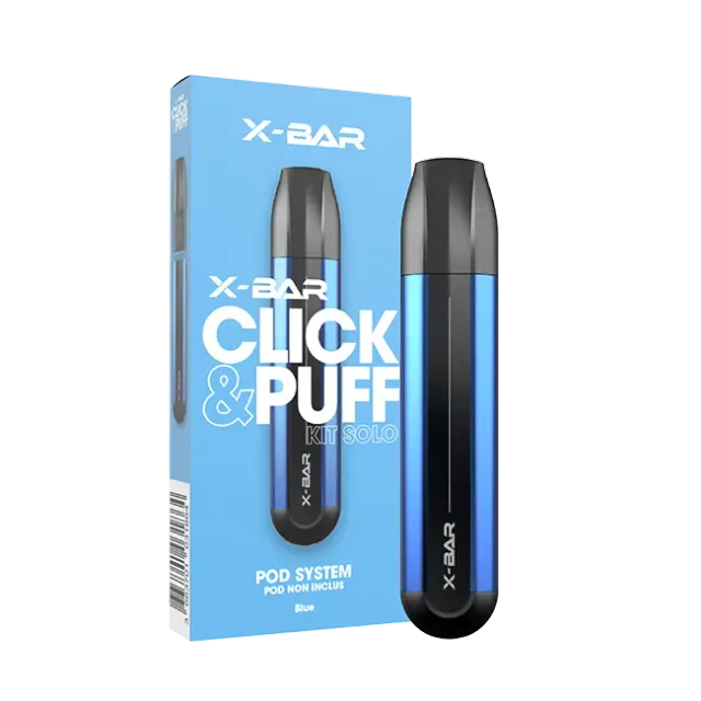 X-Bar Click & Puff Solo batteri Blue