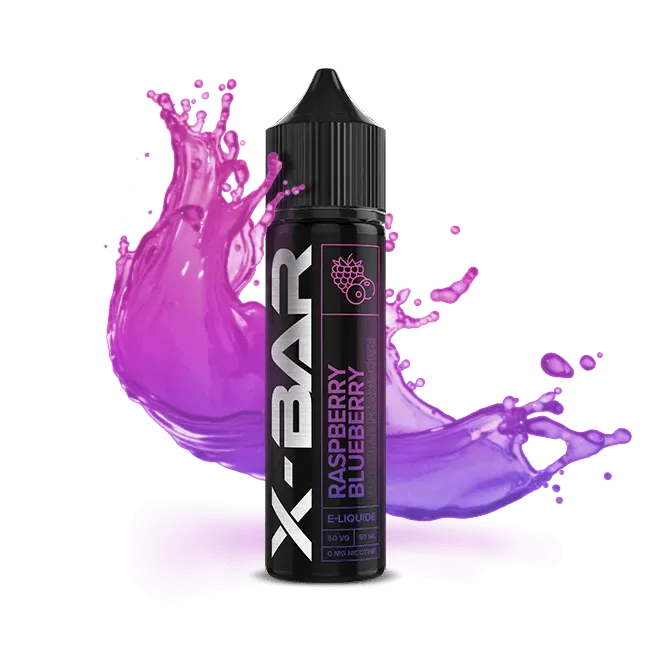 X-Bar Blåbær Bringebær e-væske 50 ml bær