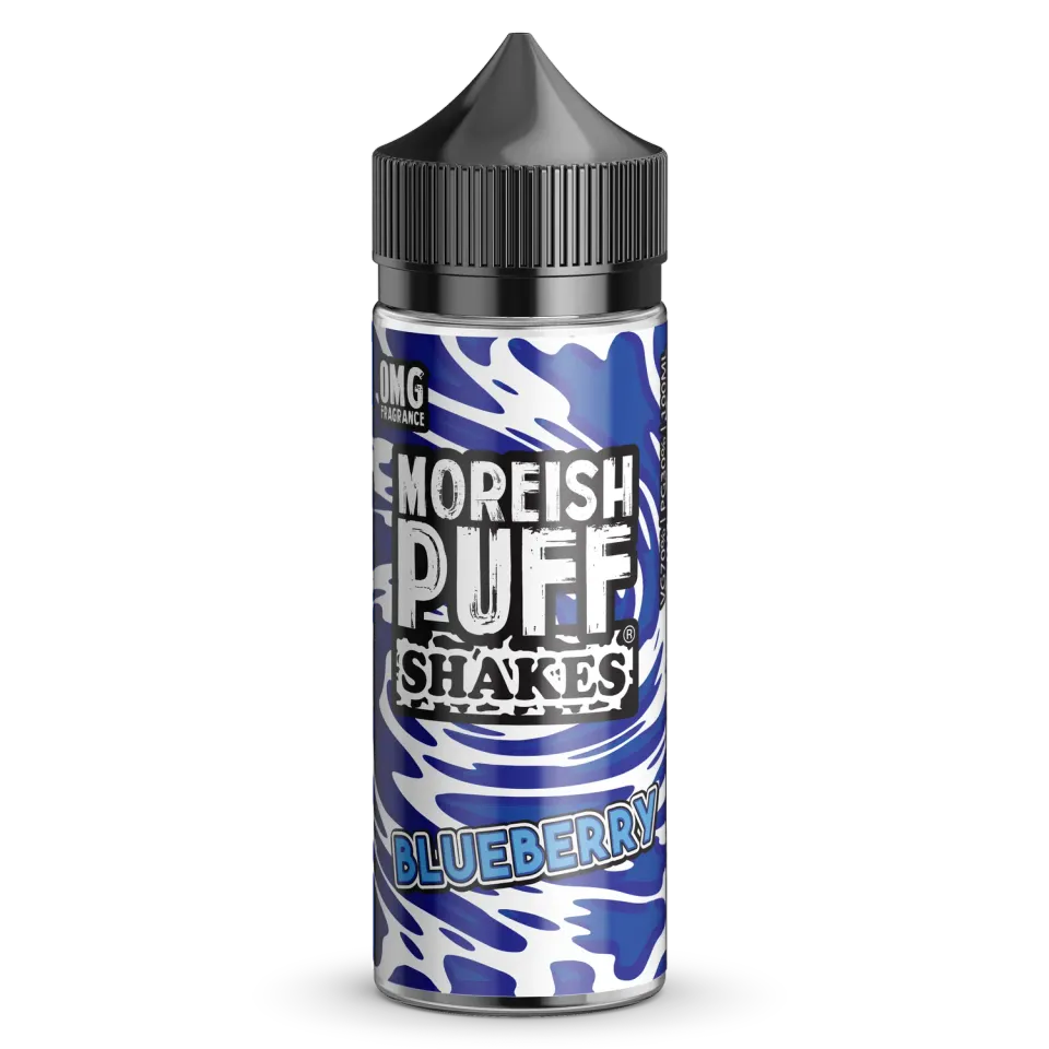 Moreish Puff Shakes Blueberry e-væske 100ml kremet