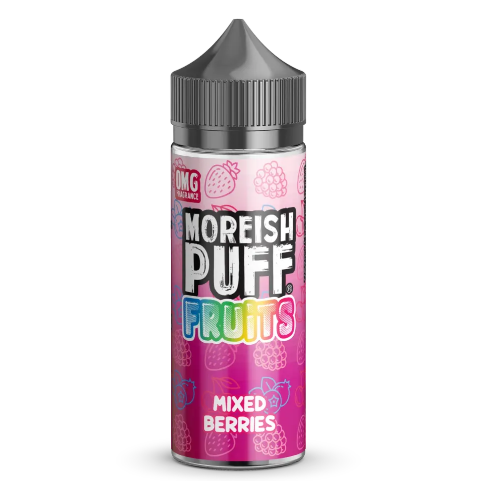 Moreish Puff Fruits Mixed Berries shortfill 100ml 0mg søt