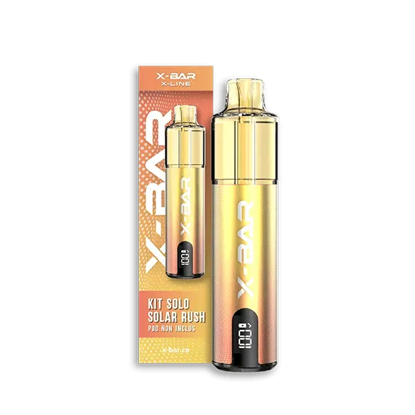 X-Bar X-Line Solo vapekitt Solar Rush gul-grønn