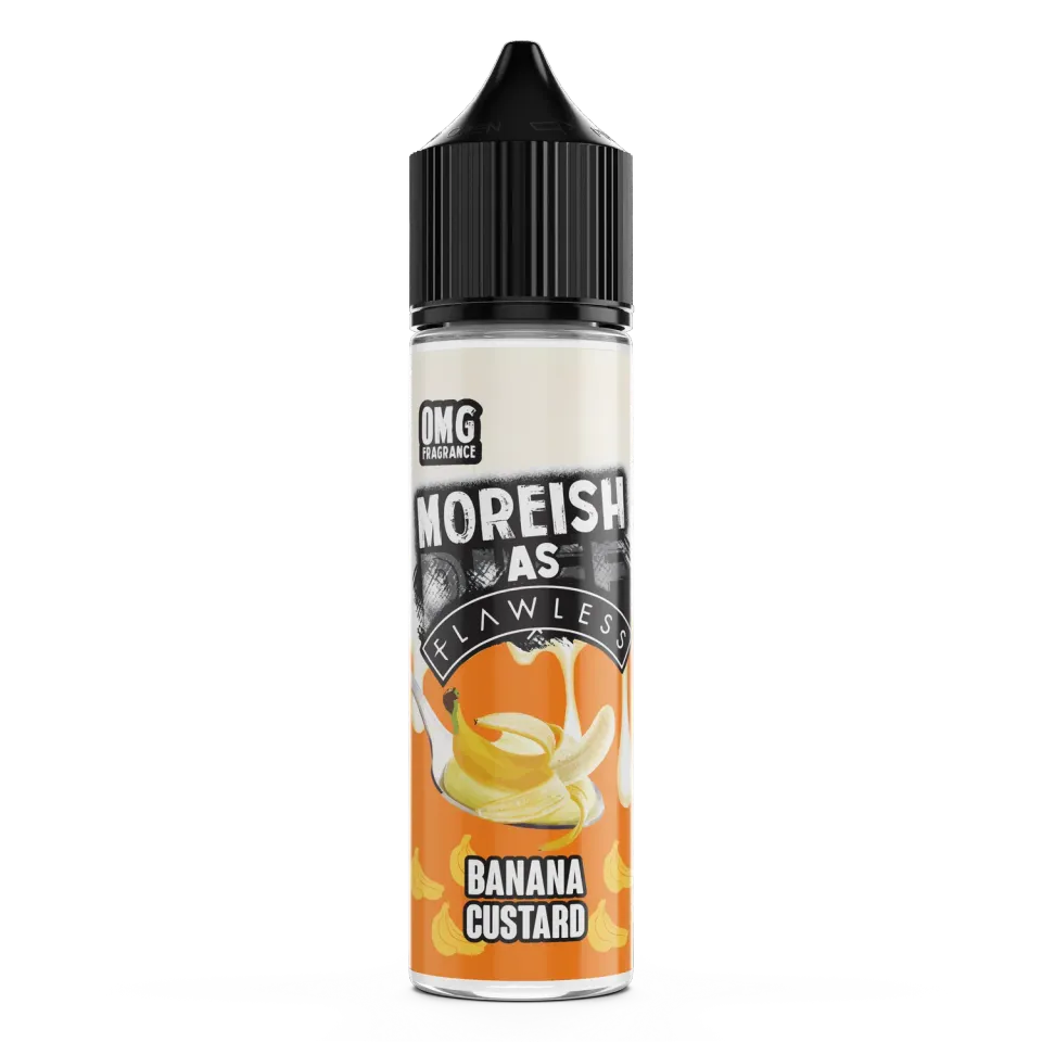 Moreish Puff As Flawless Banana Custard e-juice 50ml banan vaniljekrem