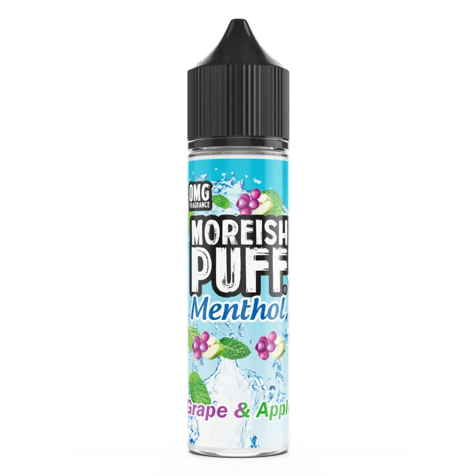 Moreish Puff Grape Apple Menthol e-juice 50ml frisk