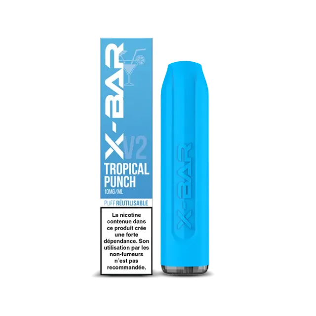 X-Bar 650 Tropical Punch vape 2 ml tropisk frukt