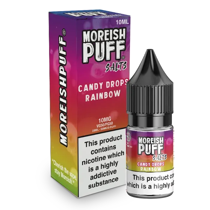 Moreish Puff Rainbow Candy Drops 10ml nic salt 20mg