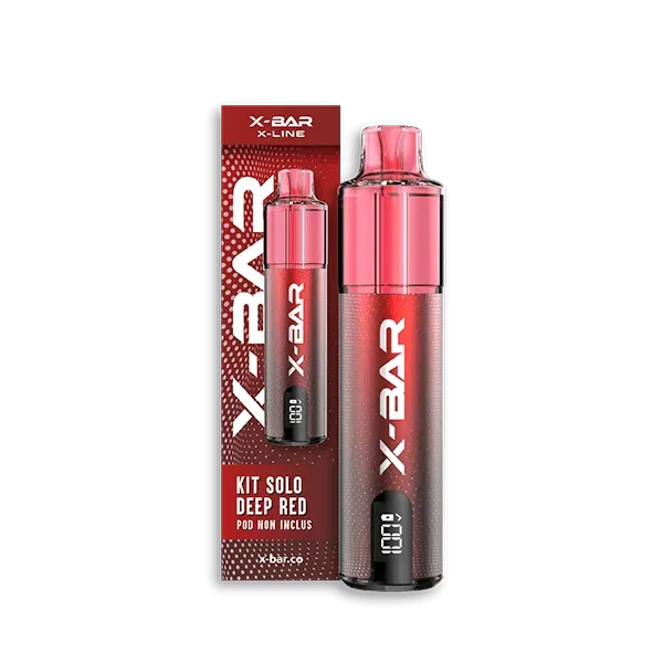 X-Bar X-Line Solo vape kit Deep Red gul-grønn