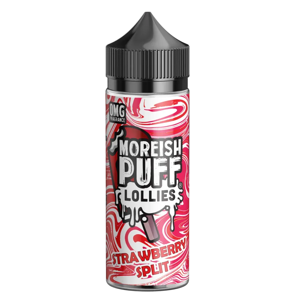 Moreish Puff Lollies Strawberry Split shortfill 100ml 0mg