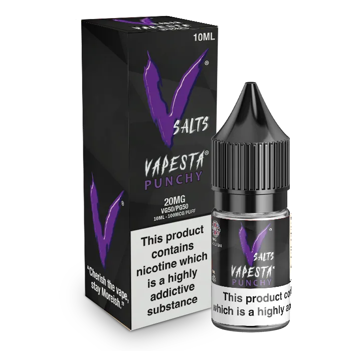 Vapesta Punchy nic salt 10ml 10mg tropisk energidrikk