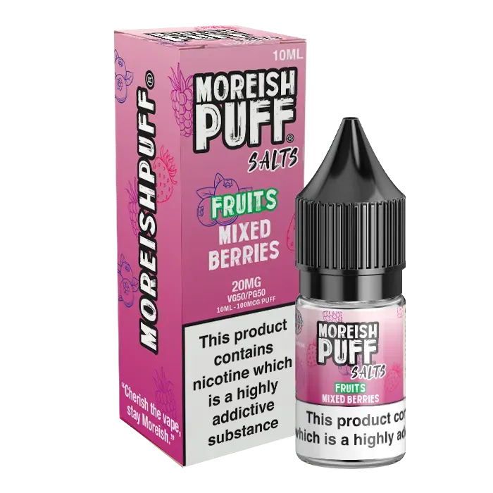 Moreish Puff Fruits Mixed Berries nic salt 10ml bær