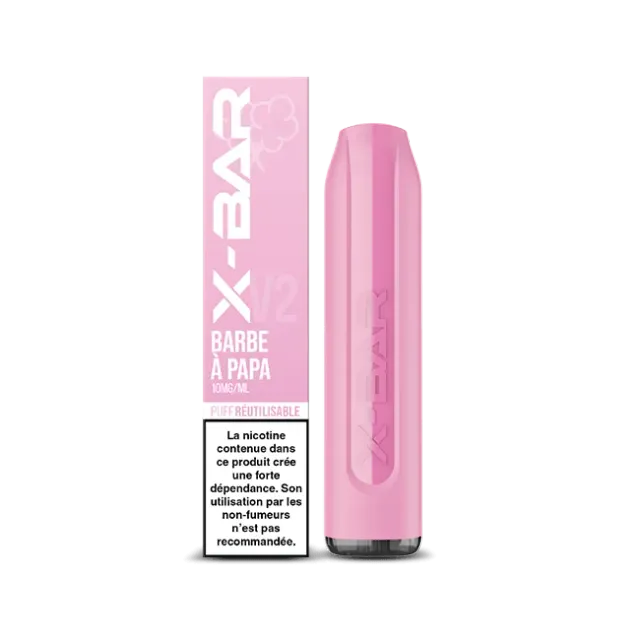 X-Bar 650 Cotton Candy engangsvape 2 ml sukkerspinn