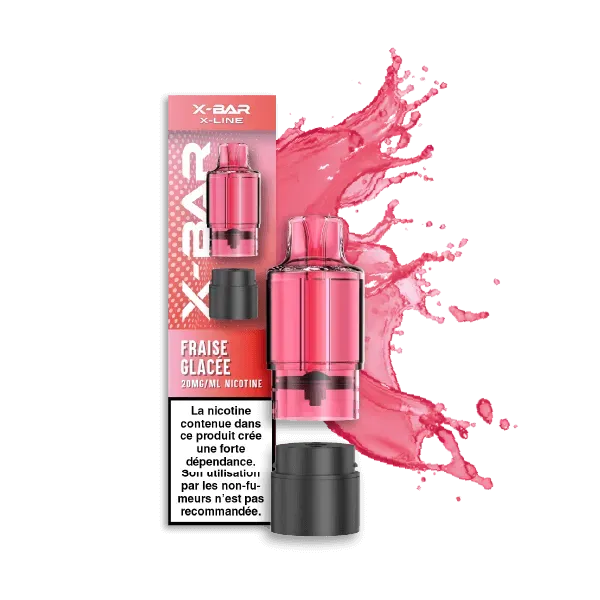X-Bar X-Line Fraise Glacée pod 12 ml jordbæris