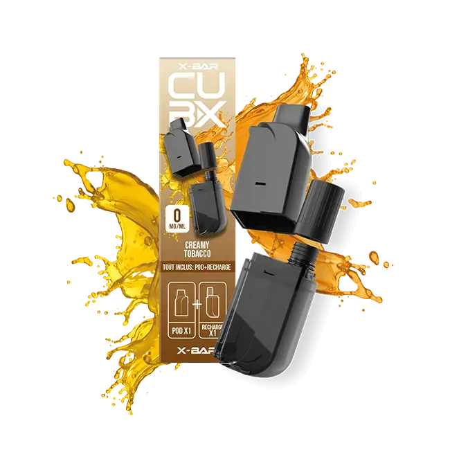 X-Bar Cubx Creamy Tobacco pods 2+9 ml tobakk