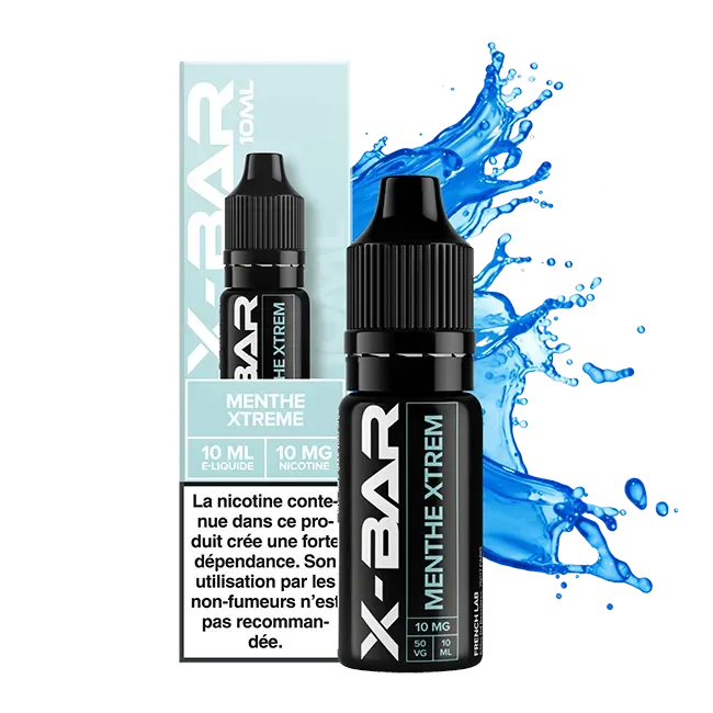 X-Bar Menthe Xtrem e-væske 10 ml sterk mynte