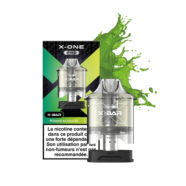 X-Bar X-One Pro Grønt Eple pods 12 ml eple