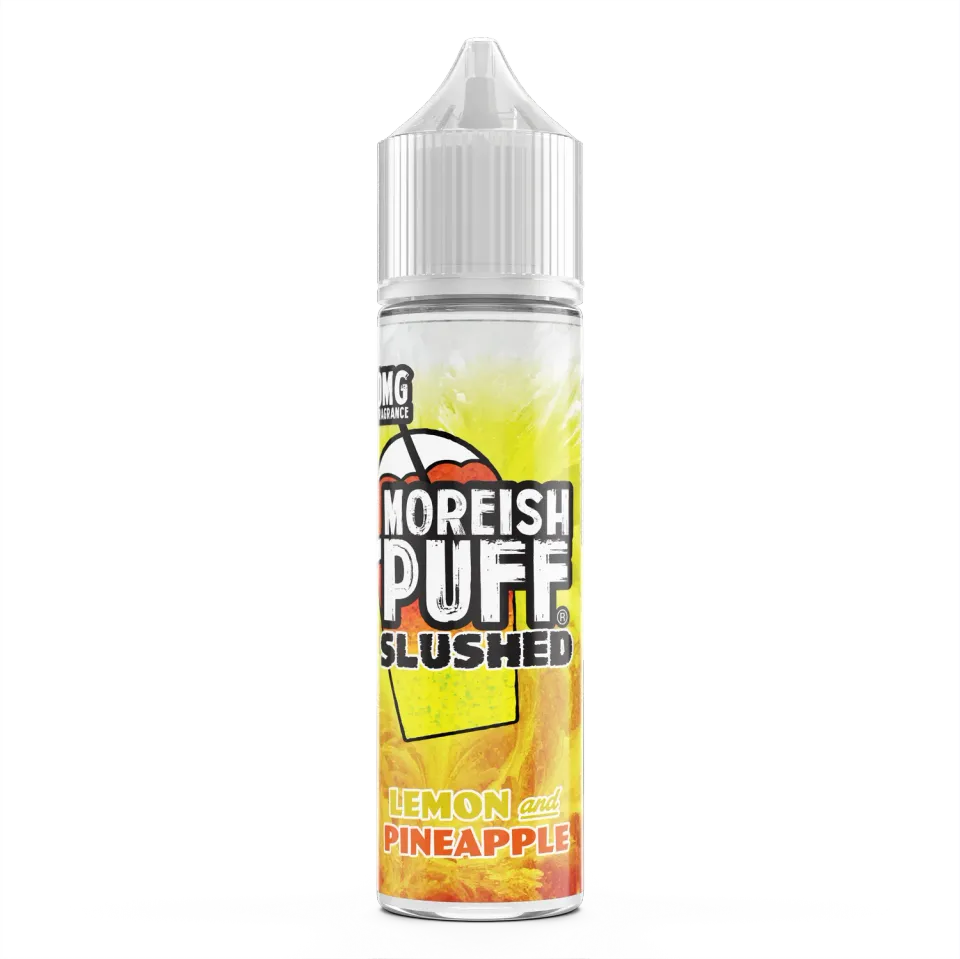 Moreish Puff Slushed Lemon & Pineapple e-væske 50ml is-sitrus