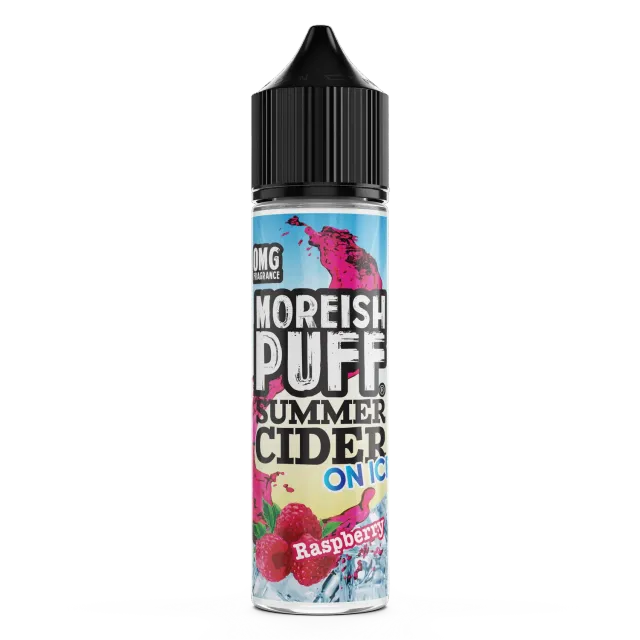 Moreish Puff Summer Cider on Ice Raspberry shortfill 50ml bringebær