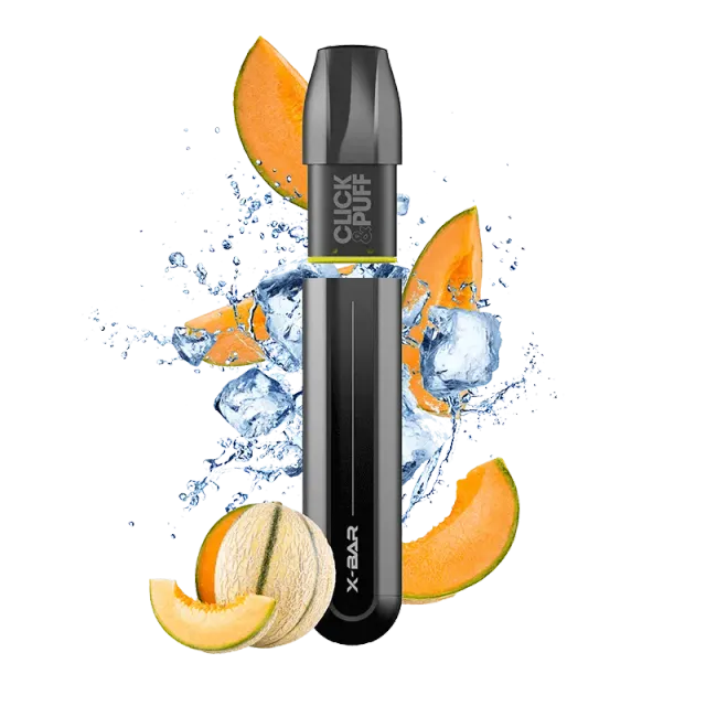 X-Bar Click & Puff Melon Glacé vape kit 2 ml kald melon