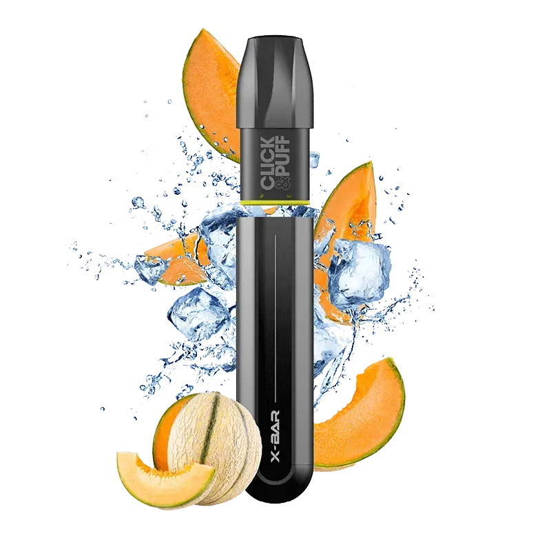 X-Bar Click & Puff Melon Glacé vape kit 2 ml kald melon