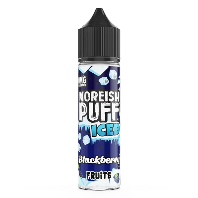 Moreish Puff Iced Blackberry Fruits e-juice 50ml bjørnebær is