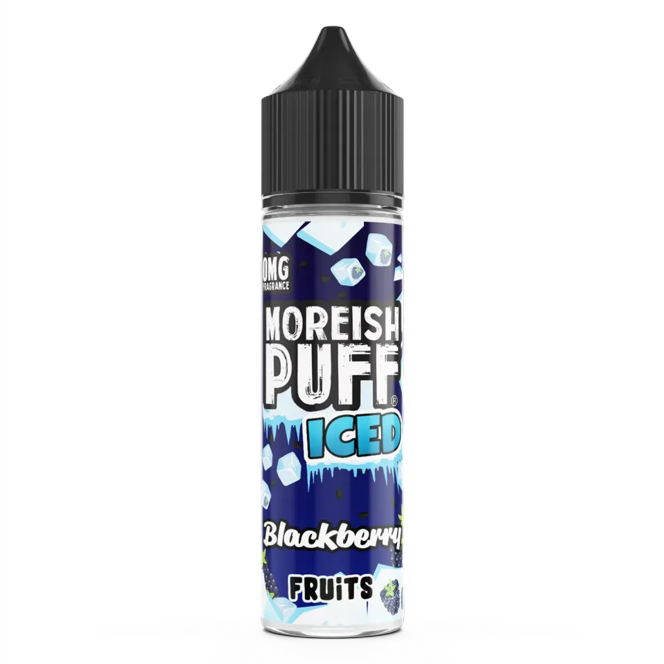 Moreish Puff Iced Blackberry Fruits e-juice 50ml bjørnebær is