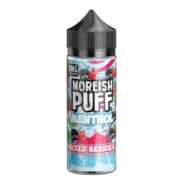 Moreish Puff Menthol Mixed Berries e-juice 100ml mentol