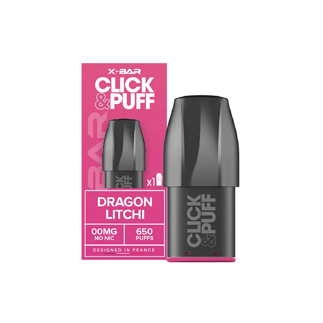 X-Bar Click & Puff Pod Dragefrukt Litchi 2ml