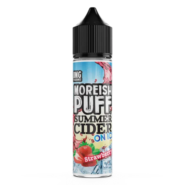 Moreish Puff Strawberry Summer Cider On Ice e-juice 50ml is