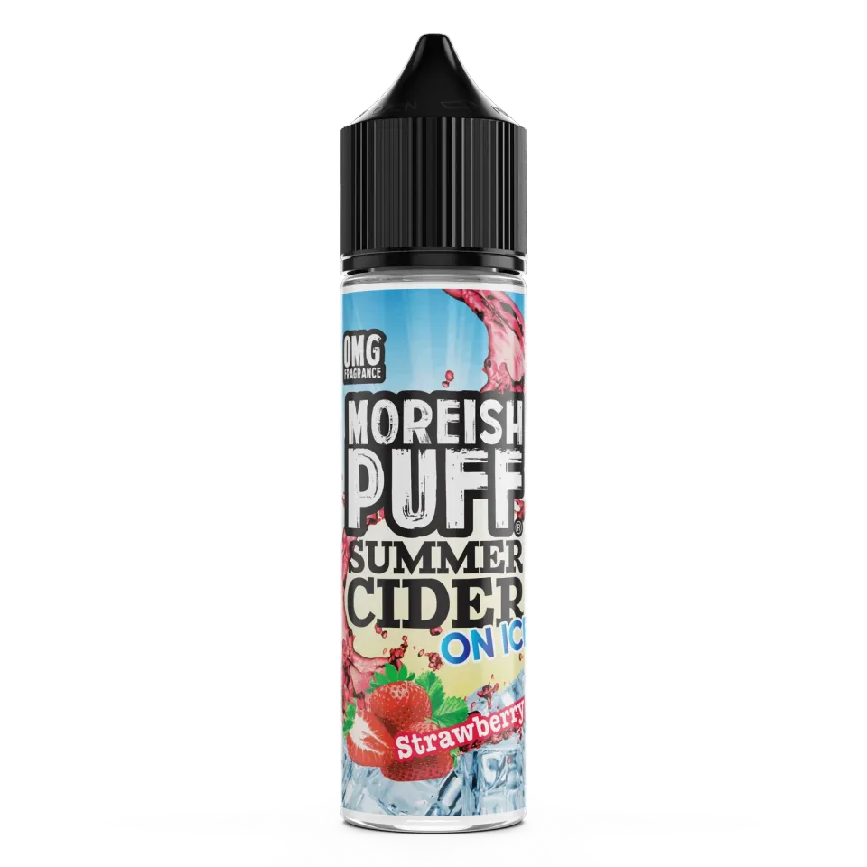 Moreish Puff Strawberry Summer Cider On Ice e-juice 50ml is