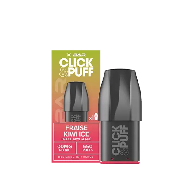 X-Bar Click & Puff Fraise Kiwi Glacé pod 2 ml med frost