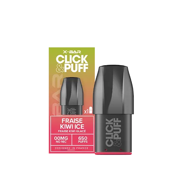 X-Bar Click & Puff Fraise Kiwi Glacé pod 2 ml med frost