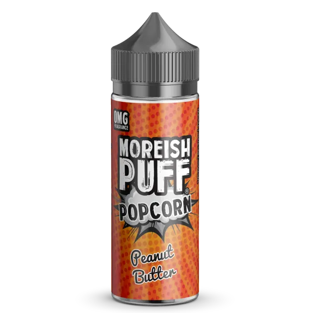 Moreish Puff Popcorn Peanut Butter e-juice 100ml peanøtt