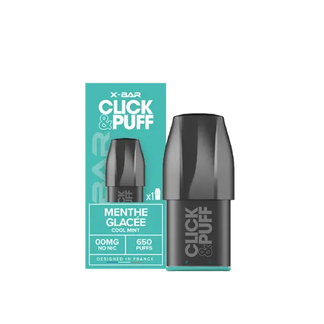 X-Bar Click & Puff Menthe Glacée pod 2ml ismentol