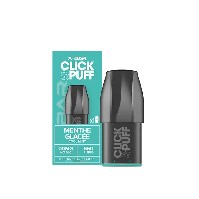 X-Bar Click & Puff Menthe Glacée pod 2ml ismentol