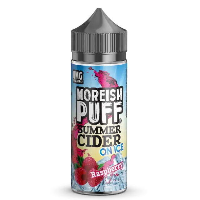 Moreish Puff Raspberry Summer Cider On Ice e-juice 100ml