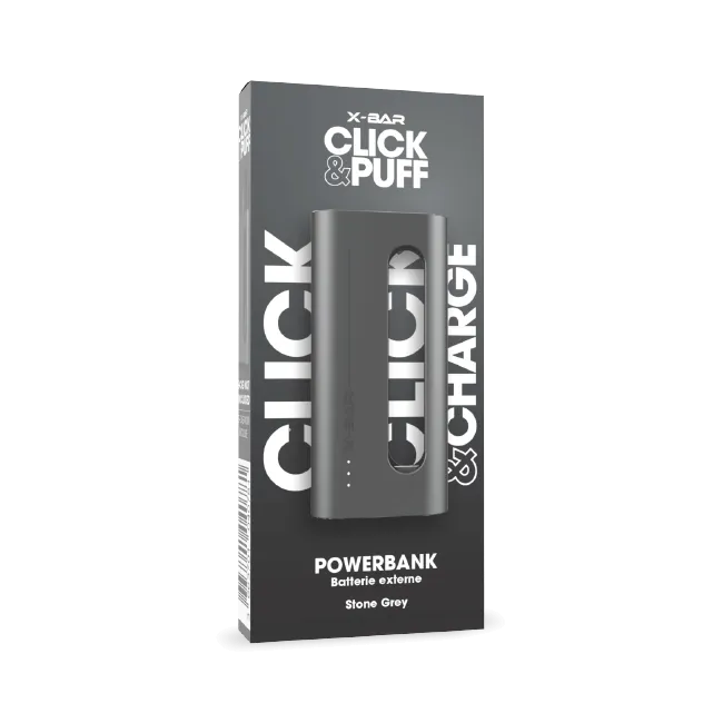 X-Bar Click & Charge Stone Gray lader grå