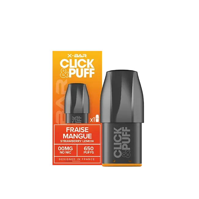 X-Bar Click & Puff Fraise Mangue pod 2 ml – jordbær mango