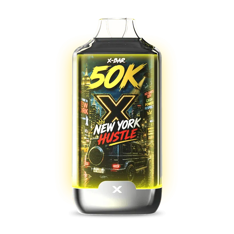 X-Bar Ice City 50K New York Hustle vape kit kirsebær