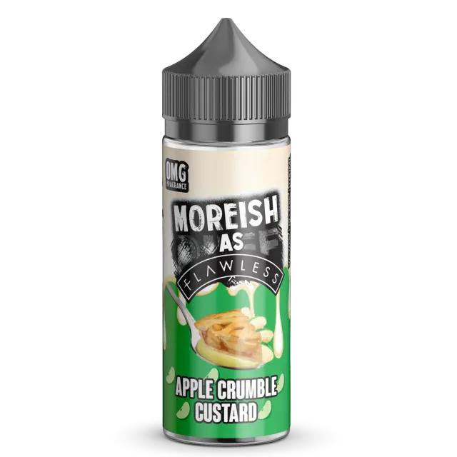 Moreish as Flawless Apple Crumble Custard shortfill 100ml eple