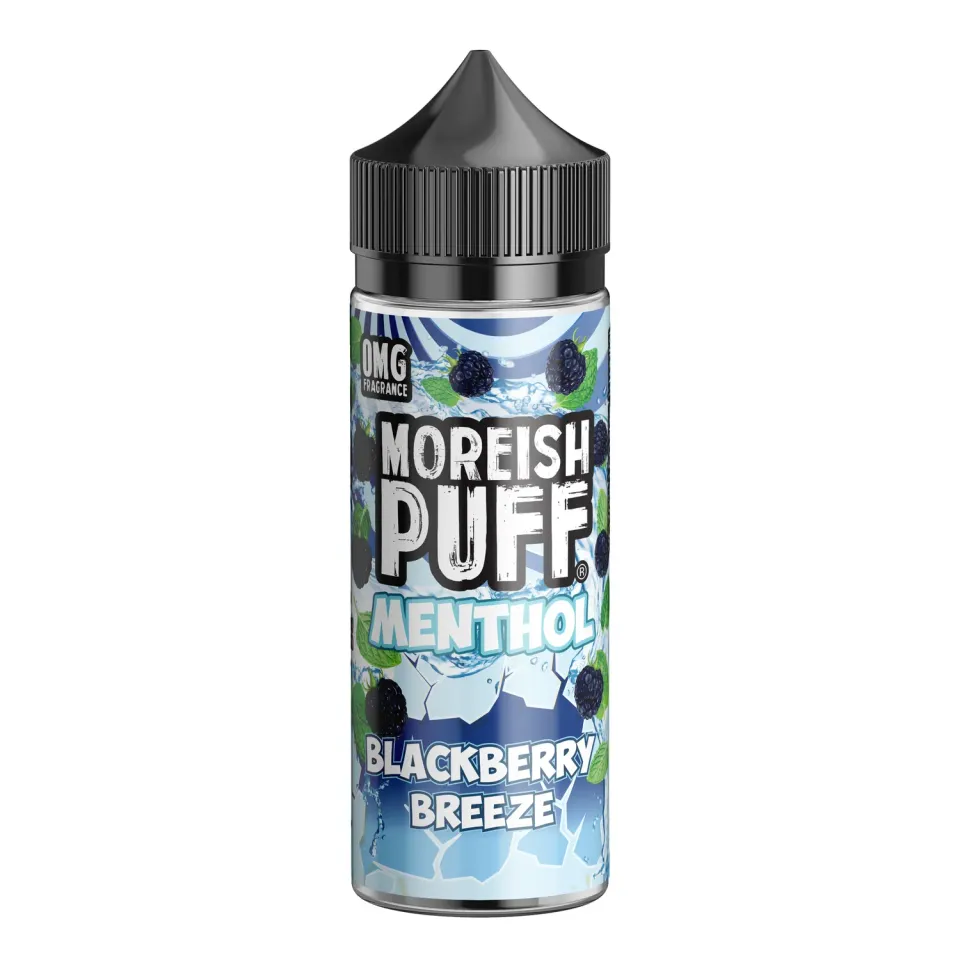 Moreish Puff Menthol Blackberry shortfill 100ml 0mg kald