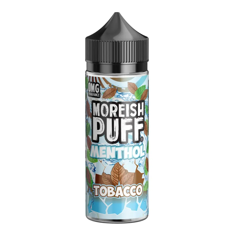 Moreish Puff Menthol Tobacco Menthol e-væske 100ml tobakk
