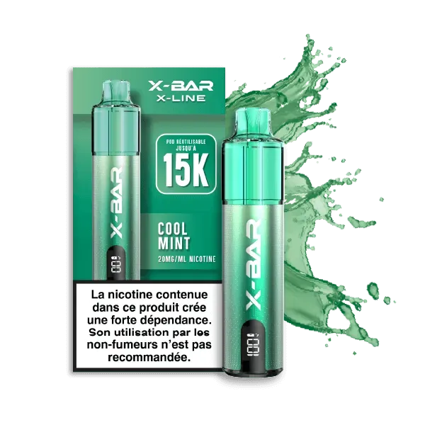 X-Bar X-Line Cool Mint kit nikotinsalt 12ml mynte