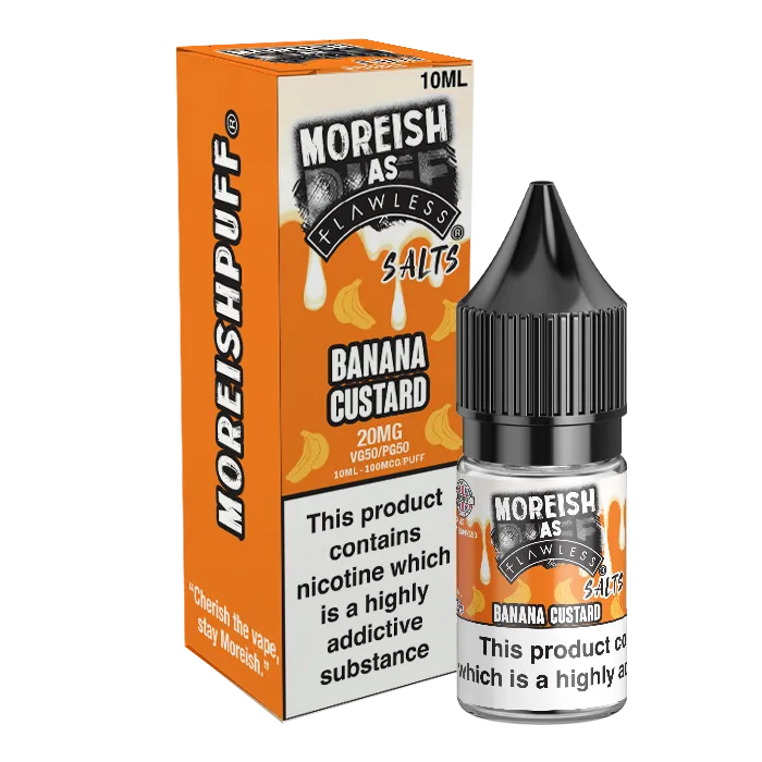 Moreish As Flawless Banana Custard e-væske 10ml dessert