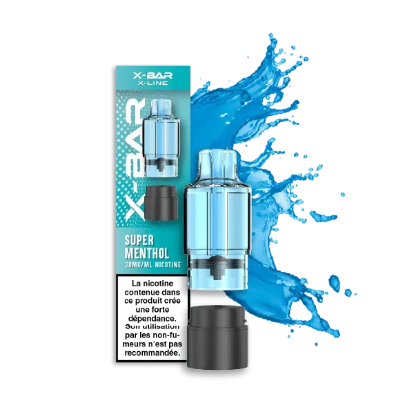 X-Bar Club X-Line pod super menthol