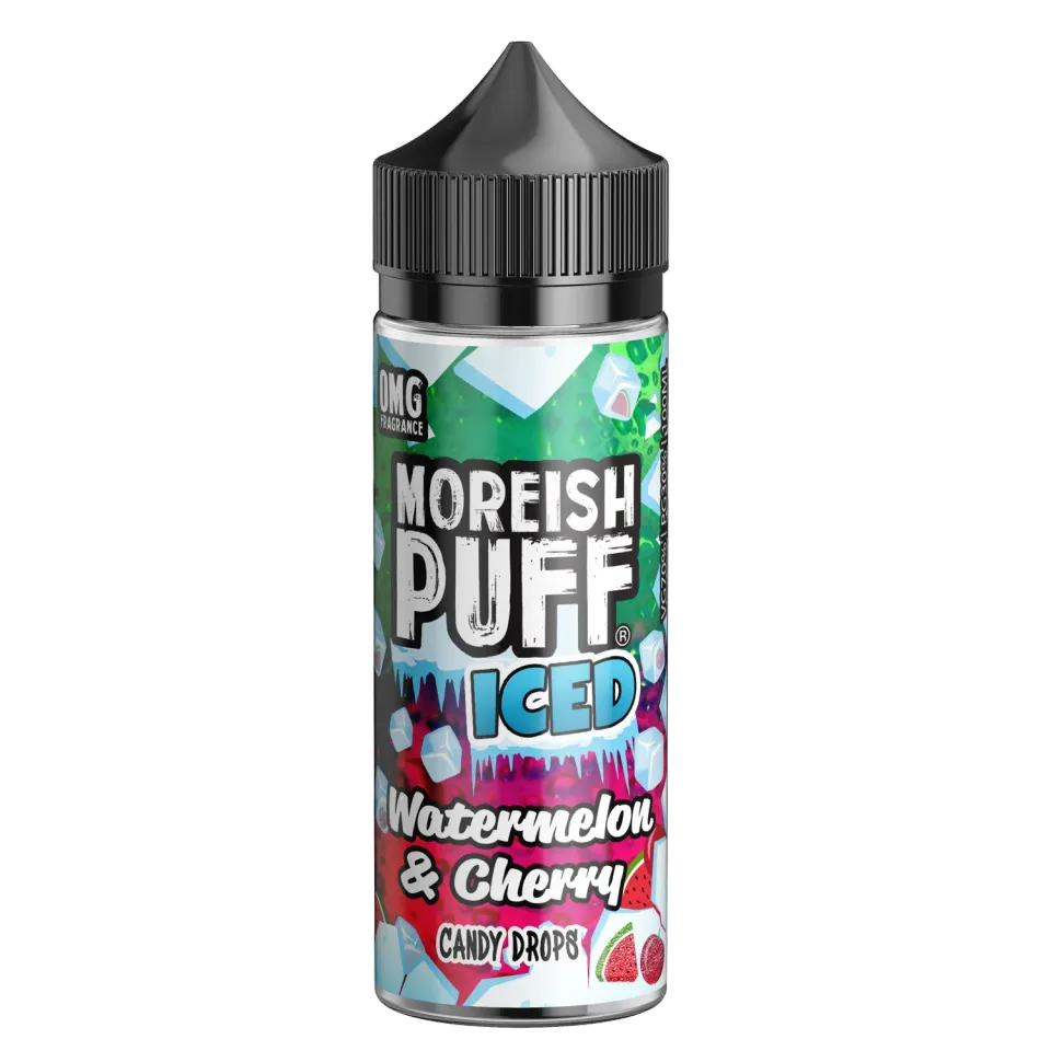 Moreish Puff Candy Drops Iced Vannmelon Kirsebær 100ml