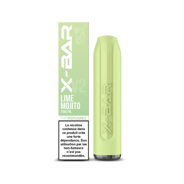 X-Bar 650 Lime Mojito vape 2ml lime-mynte