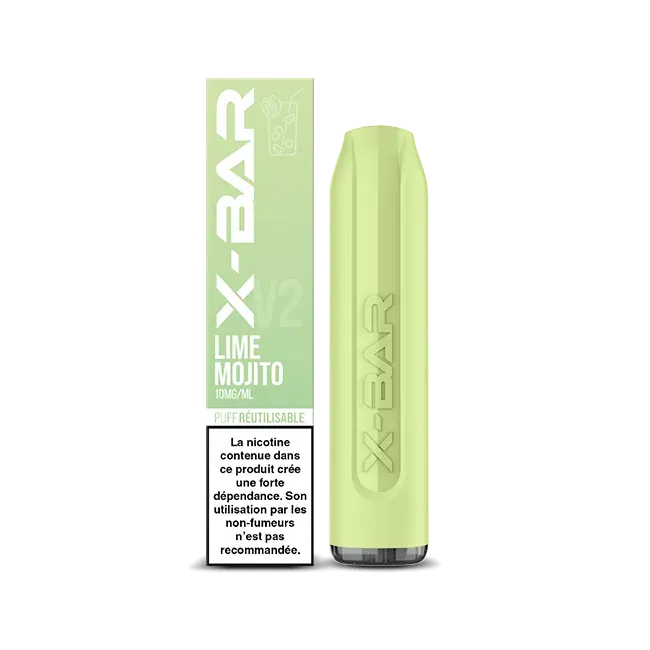X-Bar 650 Lime Mojito vape 2ml lime-mynte